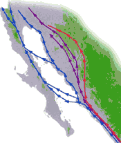 Map of the nectar corridor